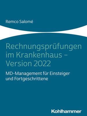 cover image of Rechnungsprüfungen im Krankenhaus--Version 2022